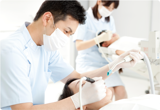 専門家による歯のクリーニング